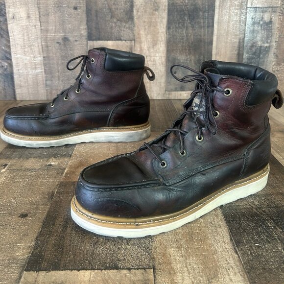 Red Wing Irish Setter 83606 Moc Safety Toe Work Boots Mens 10.5 D - Picture 1 of 12